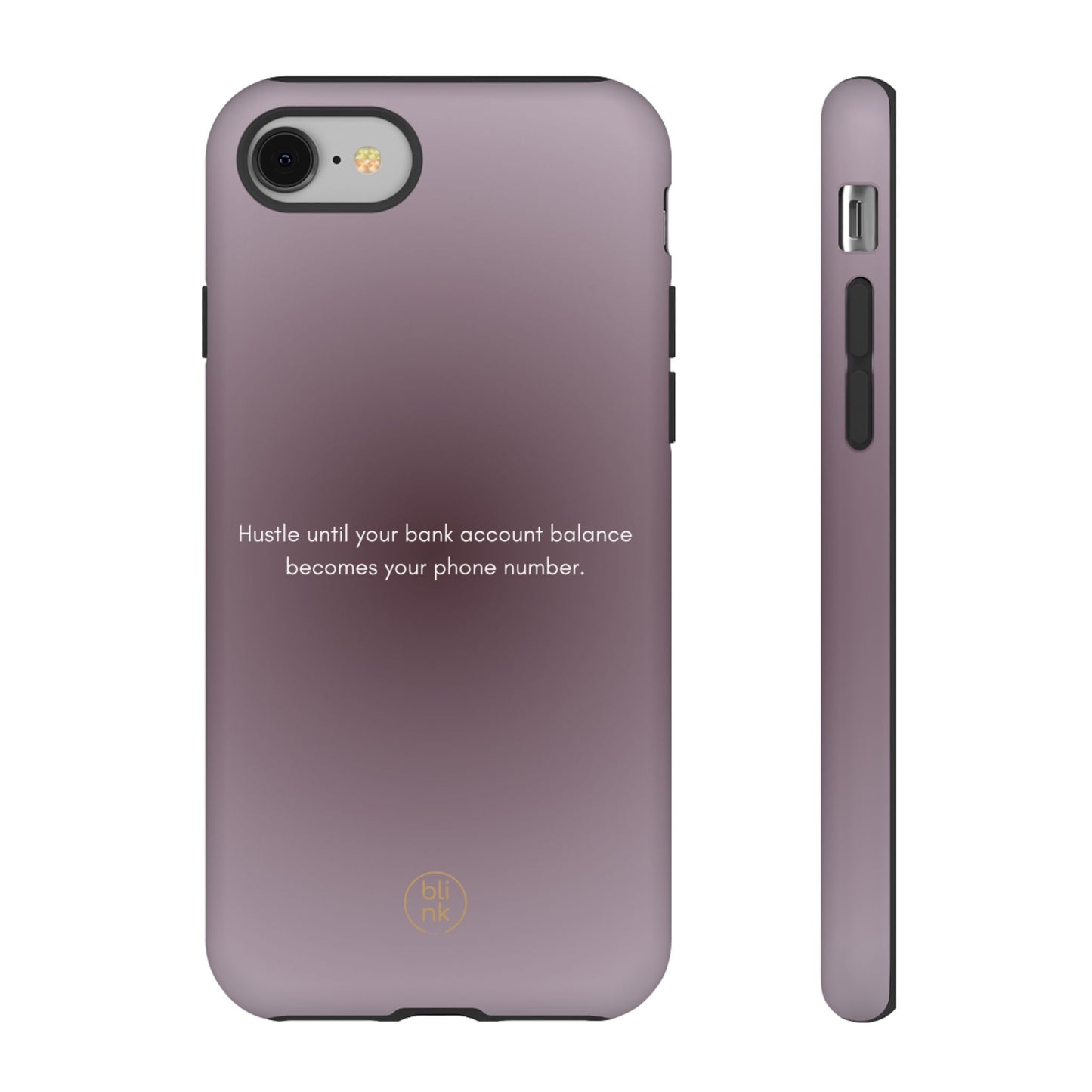 Capa Telemóvel Motivacional - Hustle until yout bank account balance becomes your phone number